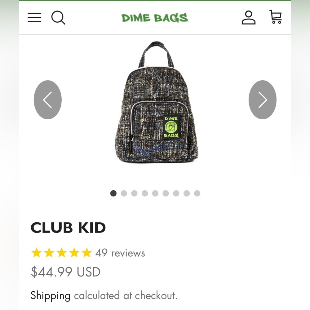 END OF THE YEAR SALE!! Dime bag Storage Mini Backpack!